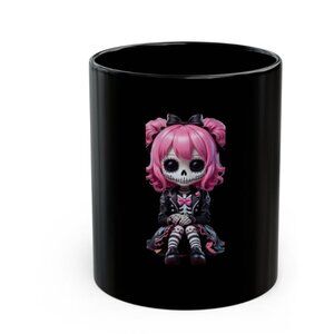 La Calavera Black Mug